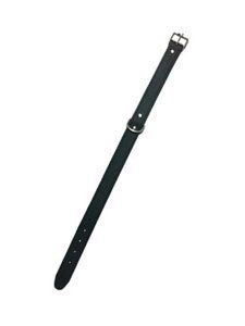 COLLAR CUERO LISO 30 CM. NEGRO